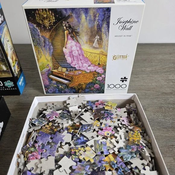 Magical Themed Glitter Edition Jigsaw Puzzle Set - Picture 4 of 5